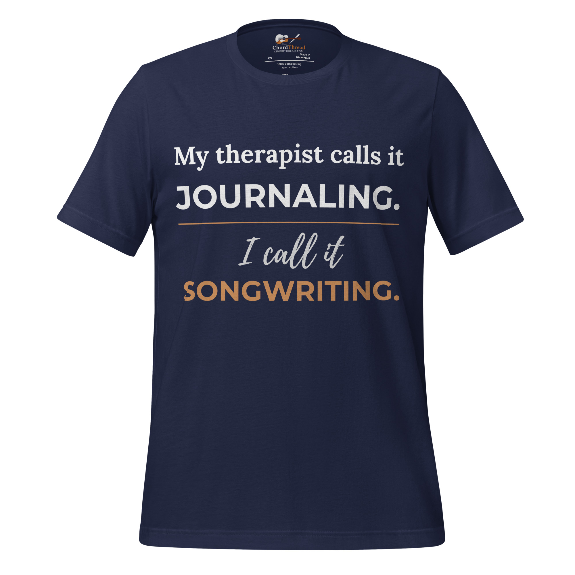 My Therapist Calls It Journaling, I Call It Songwriting — Songwriter T-Shirt | ChordThread - Image 4